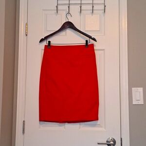 DALIA COLLECTION Red Pencil Skirt - Size 4
